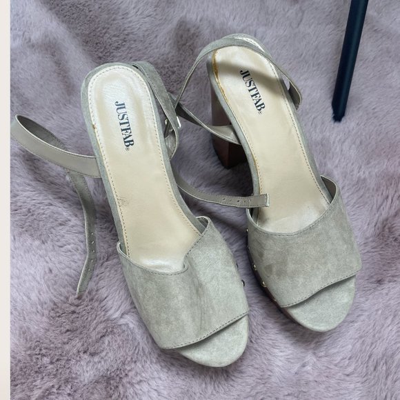 ⭐️ Wooden Block Boho Modern Classy Chic Glam Wood Hipster Elegant Strap Heels - Picture 3 of 11